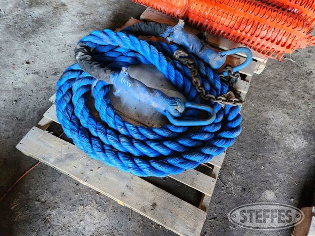 Nylon braided tow rope